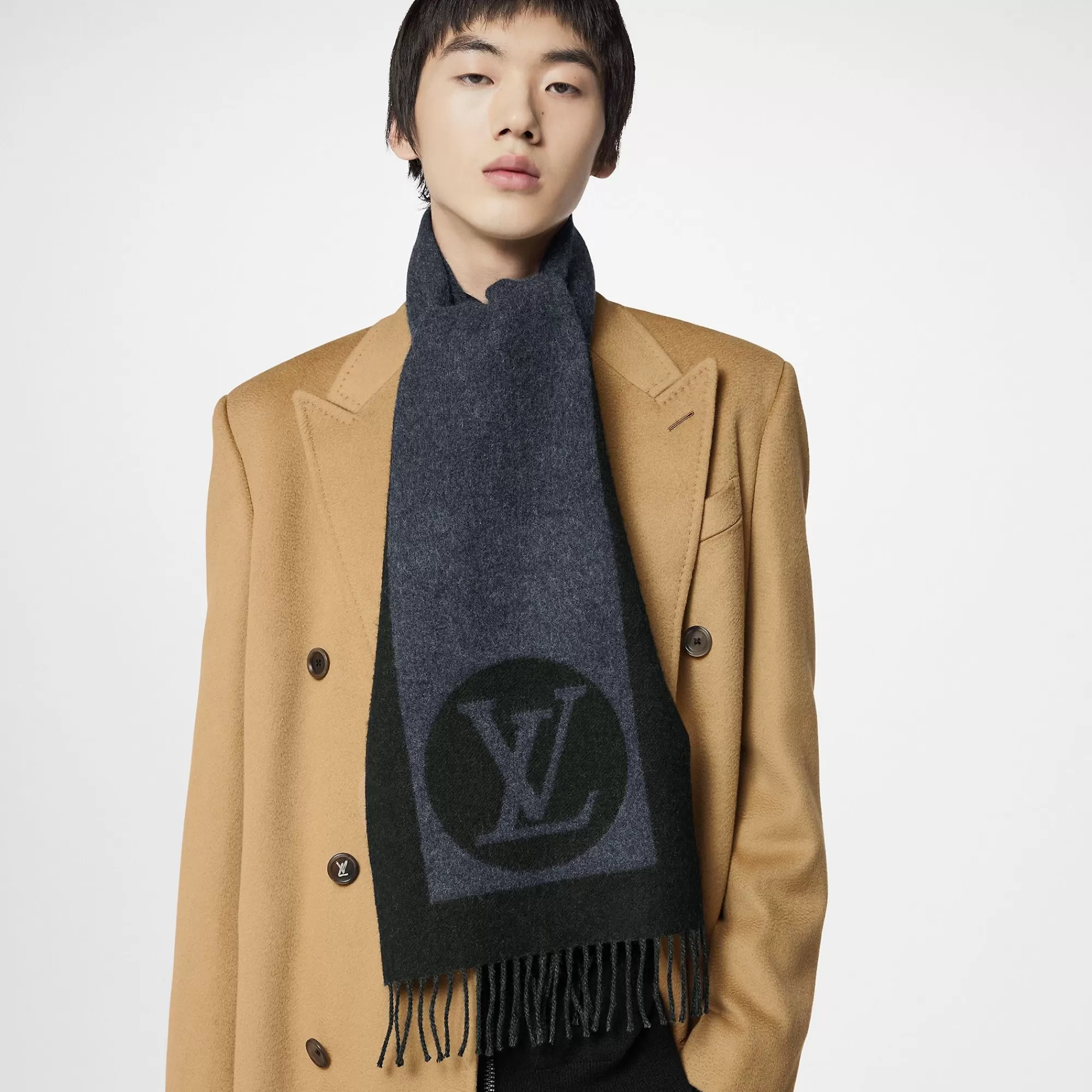 Clearance Louis Vuitton Cardiff Scarf Black