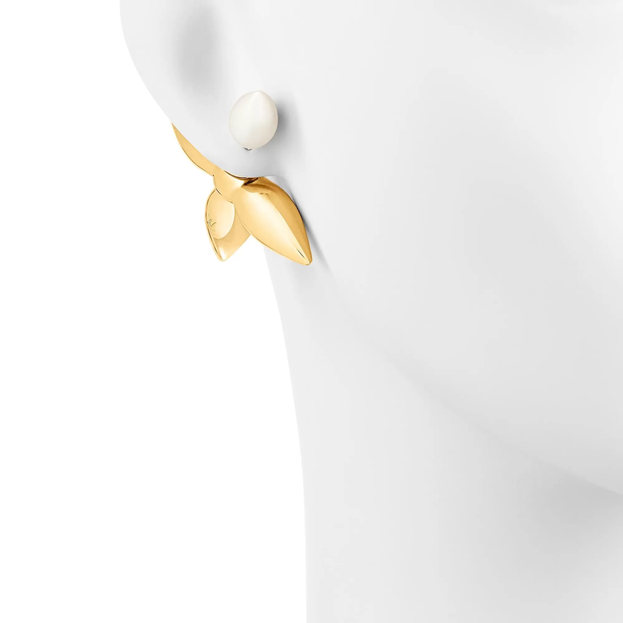 New Louis Vuitton Louisette Macro Earrings Gold