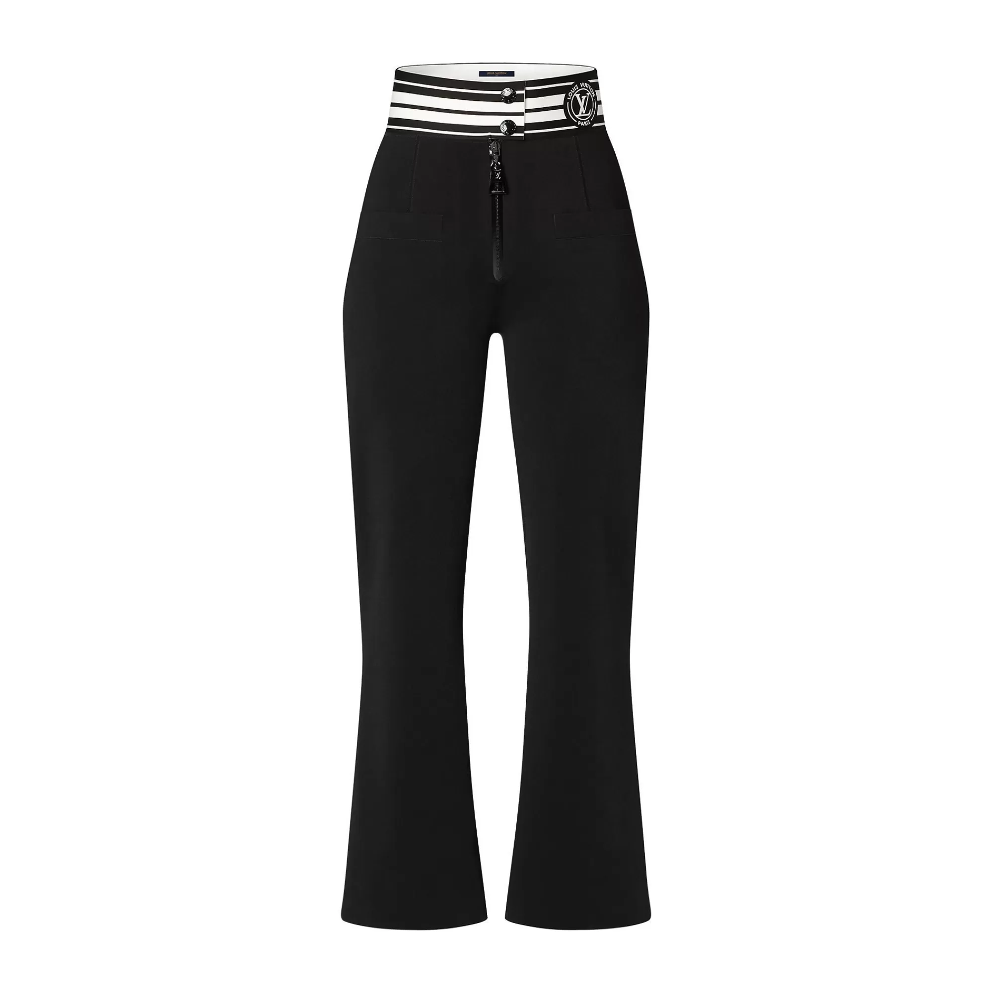 New Louis Vuitton Lv Stripe Technical Jersey Flared Pants