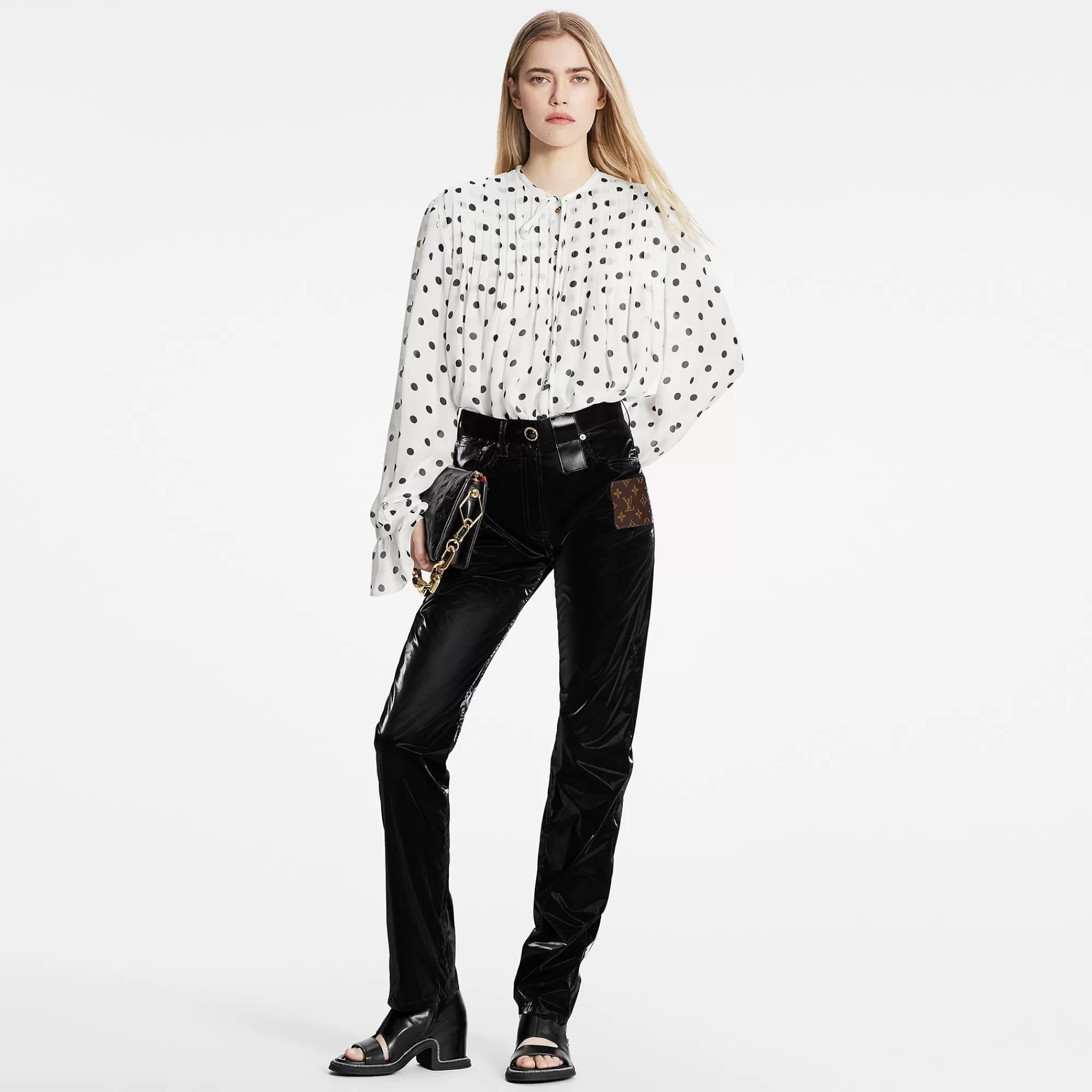 Online Louis Vuitton Monogram Patch Stretch Nylon Pants