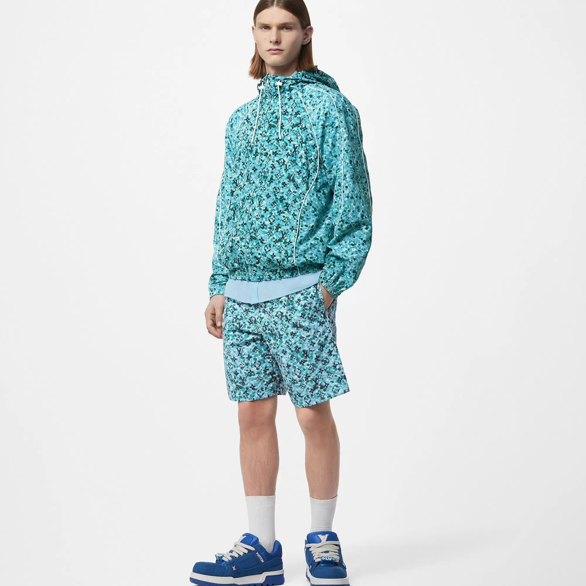 Sale Louis Vuitton Printed Nylon Windbreaker