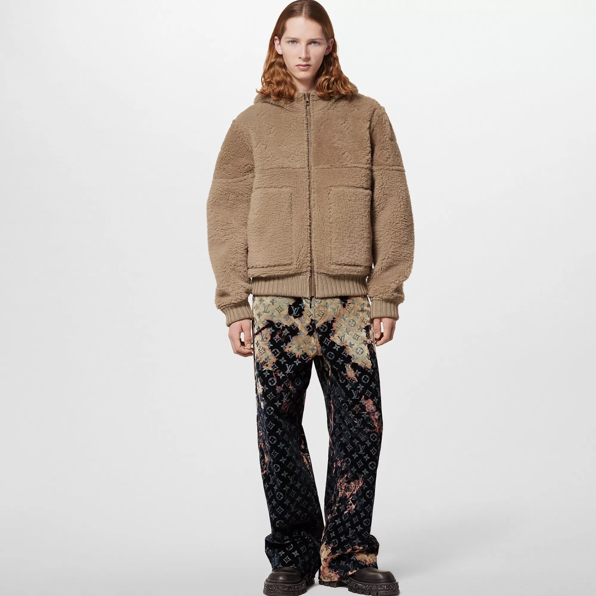 Sale Louis Vuitton Reversible Shearling Hooded Blouson