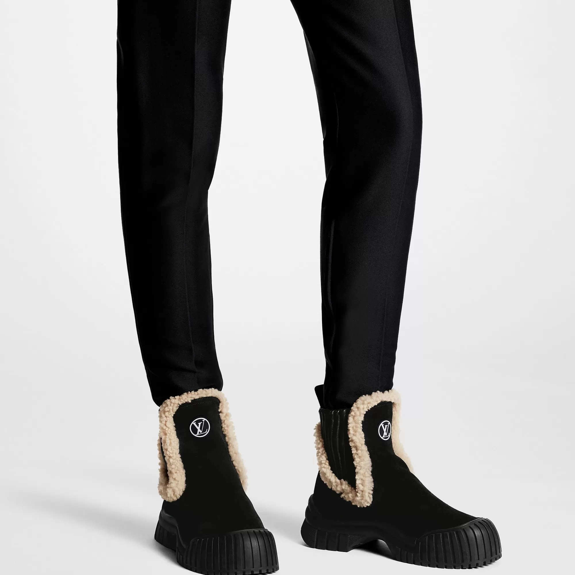 Outlet Louis Vuitton Ruby Flat Ankle Boot Black