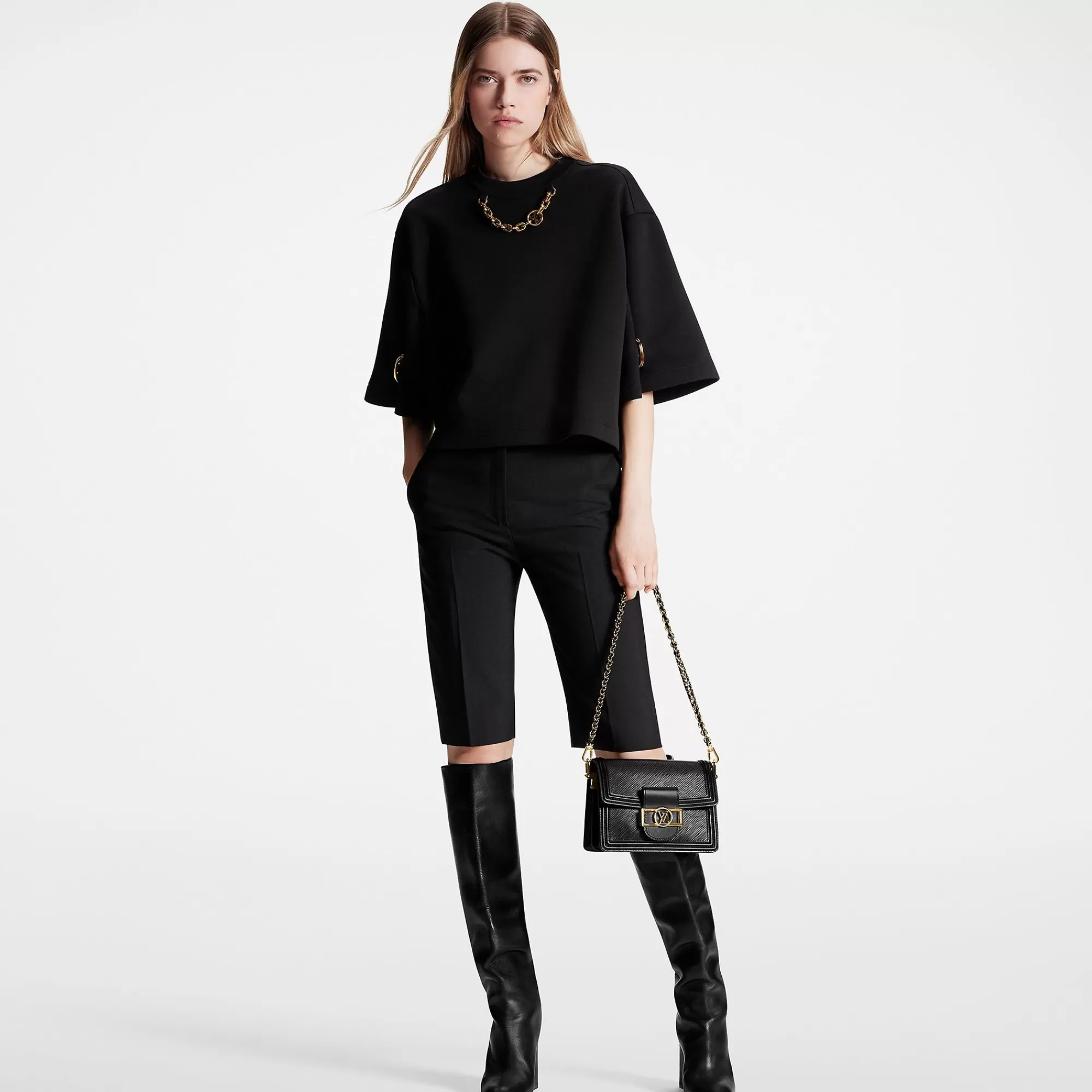Online Louis Vuitton Satin Waistband Tailored Bermuda Shorts