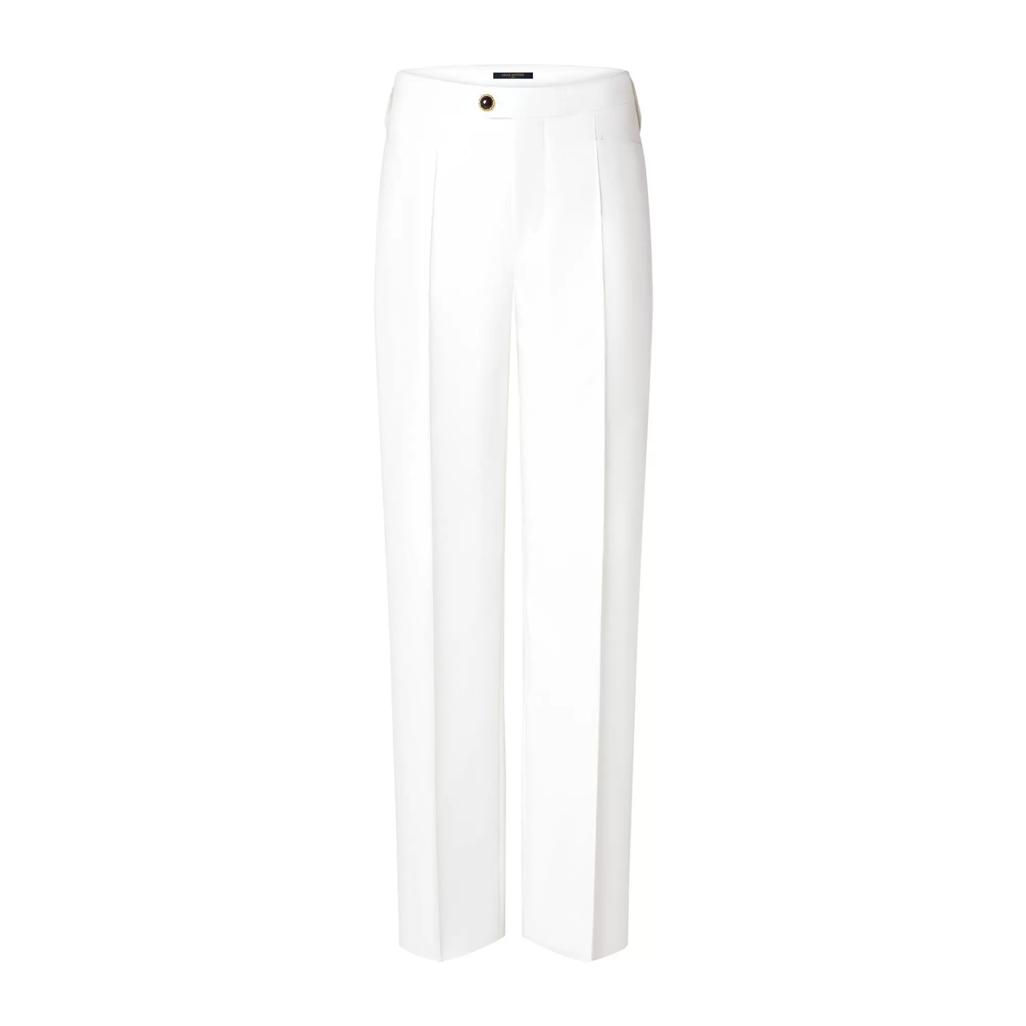 Best Sale Louis Vuitton Tailored Straight-Cut Pants Milk White